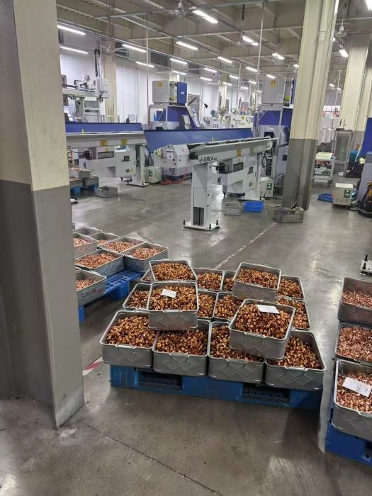Machining and production equipment on the Anchu factory floor.